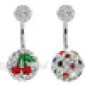 Diseños de la variedad del Disco bola vientre joyas Rhinestone Shamballa ombligo Piercing